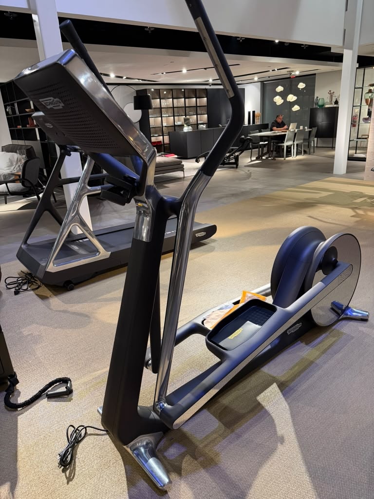 TechnoGym elliptical machine in showroom