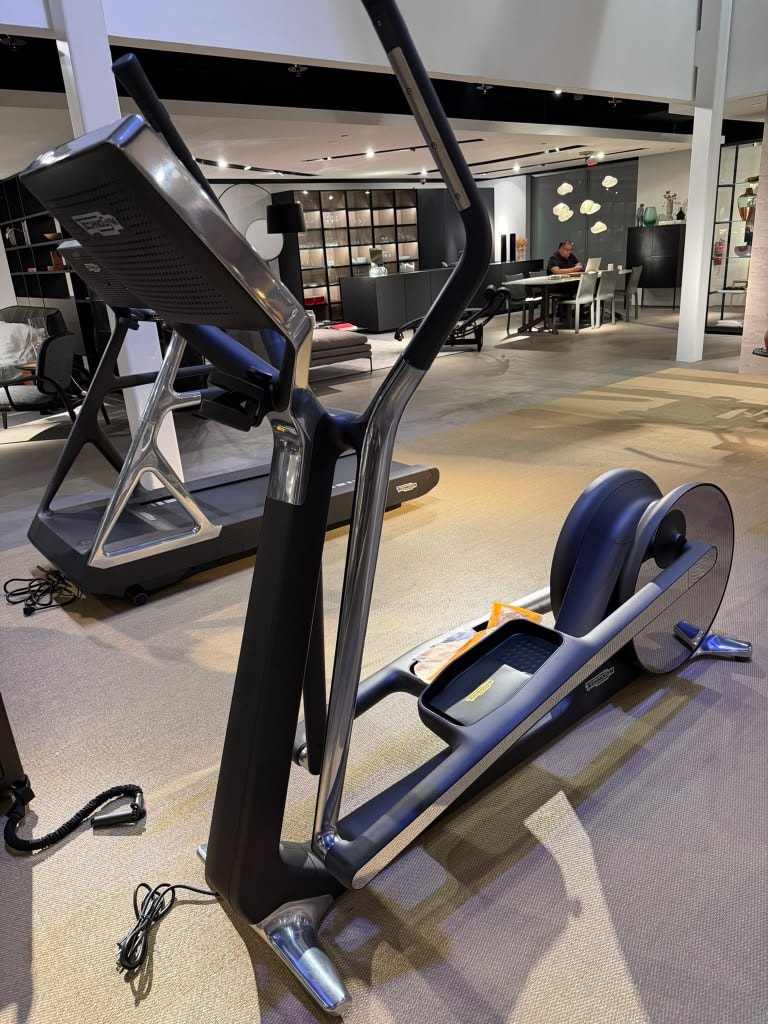 TechnoGym elliptical and treadmill in showroom