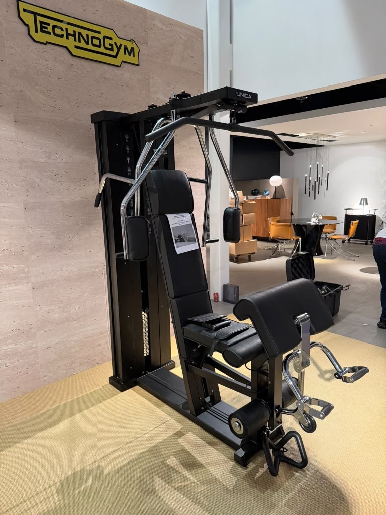 TechnoGym machine on display at trade show